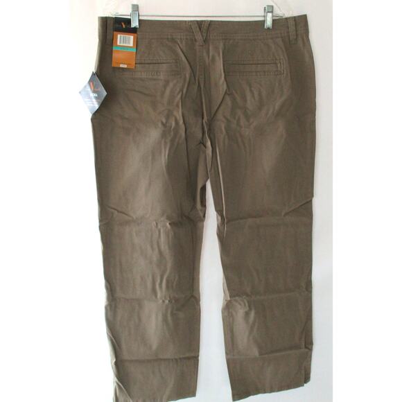 Gloria Vanderbilt Women's Brown Mid Rise Straight Leg  Pants NWY Size16 Short - Picture 4 of 11